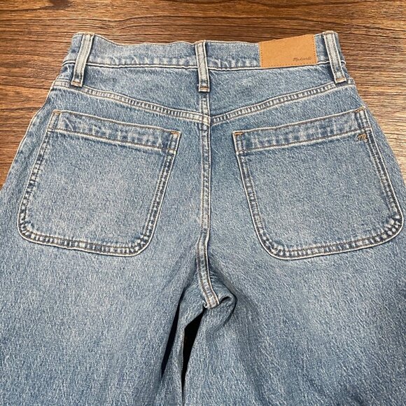 NWT Madewell Tall Emmett Wide Leg Jean Sz 26T Lakecourt Wash 33" Full Length - Picture 7 of 14